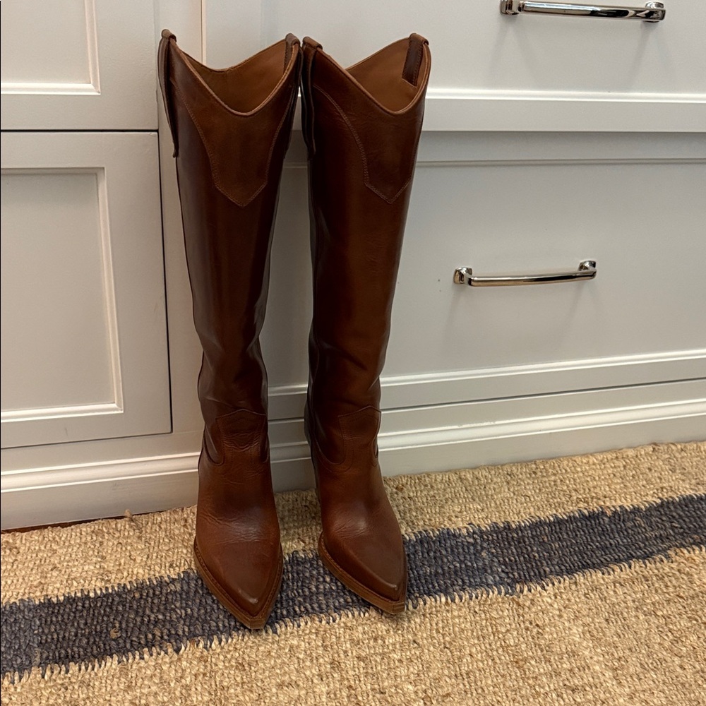 Paris Texas Brown Heeled Boots